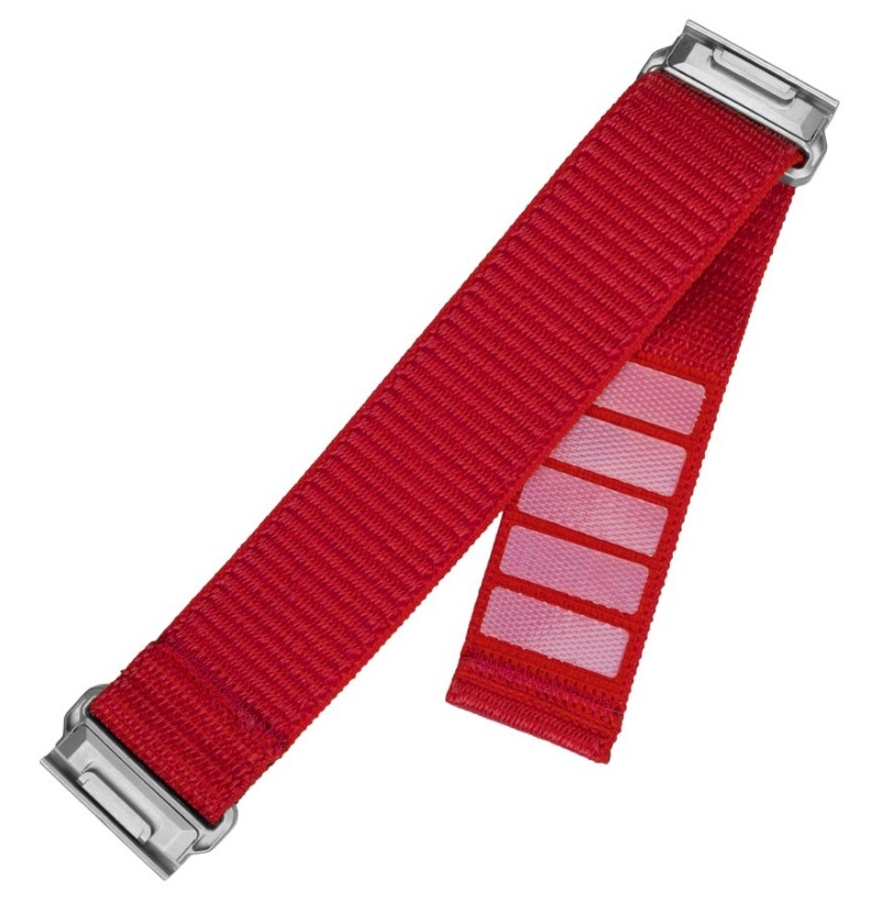 Garmin pulsikella rihm Fixed Sporty Nylon Strap for Garmin QuickFit 22mm (160-210mm), punane
