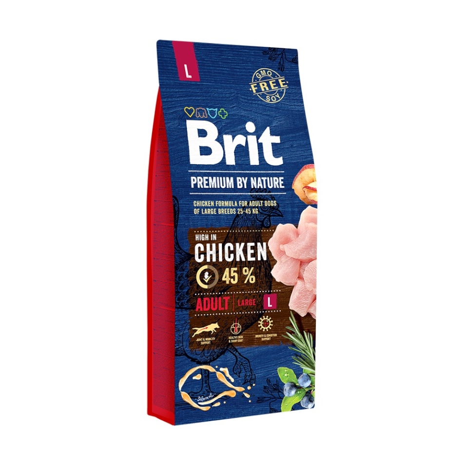 Brit Premium by Nature Adult L koeratoit, 15 kg