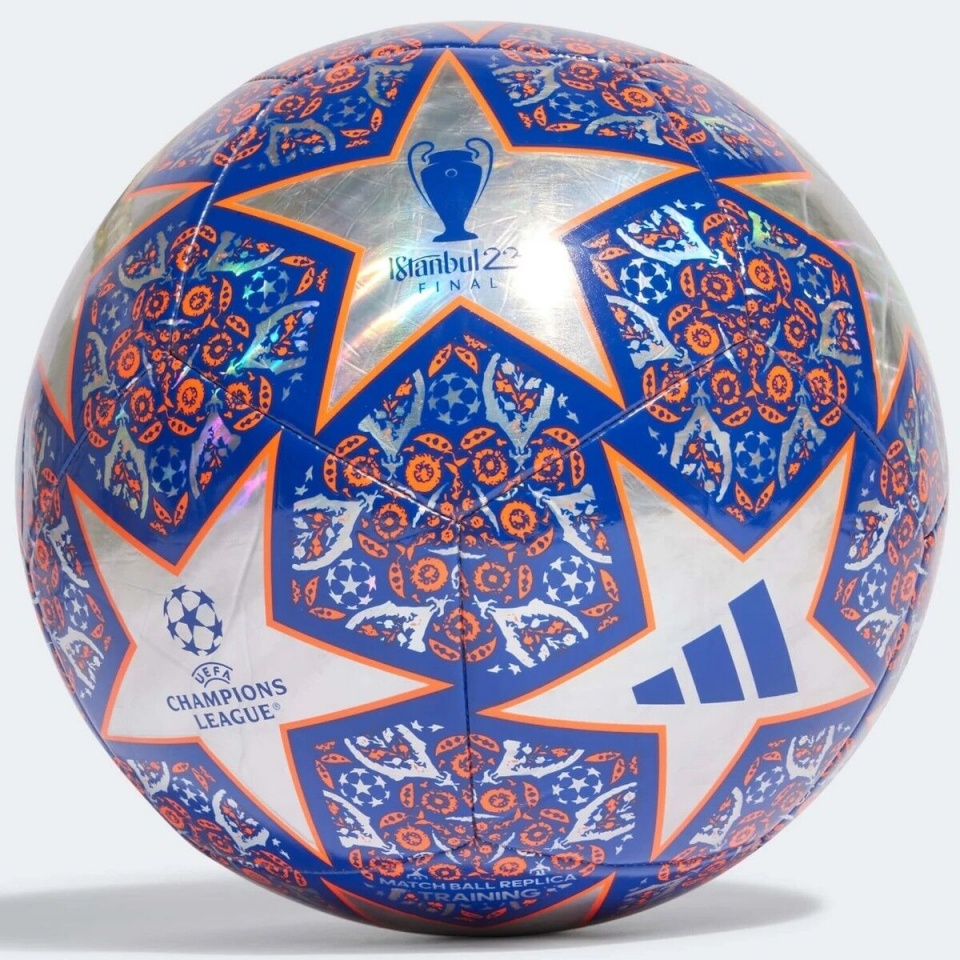 Adidas jalgpall Champions League Training Foil suurus 5 tumesinine/hõbe