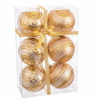 BGB Christmas Kuuseehted kuldne Plastmass Spiraal 8 x 8 x 8 cm (6 Ühikut)