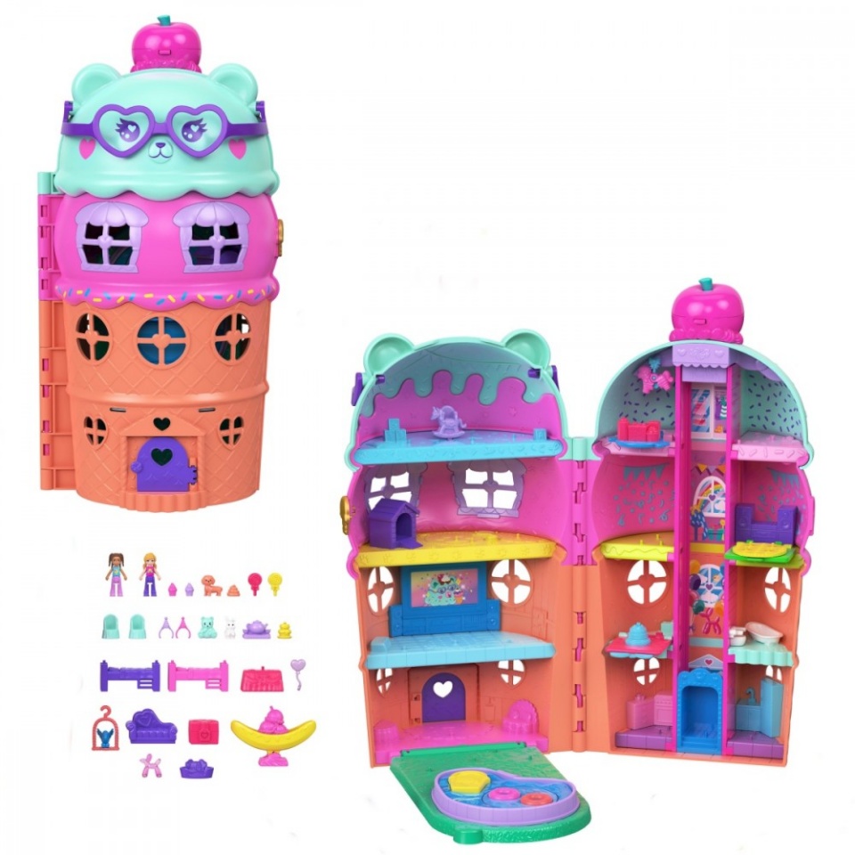 Mattel mängufiguur Playset Polly Pocket Gelato House