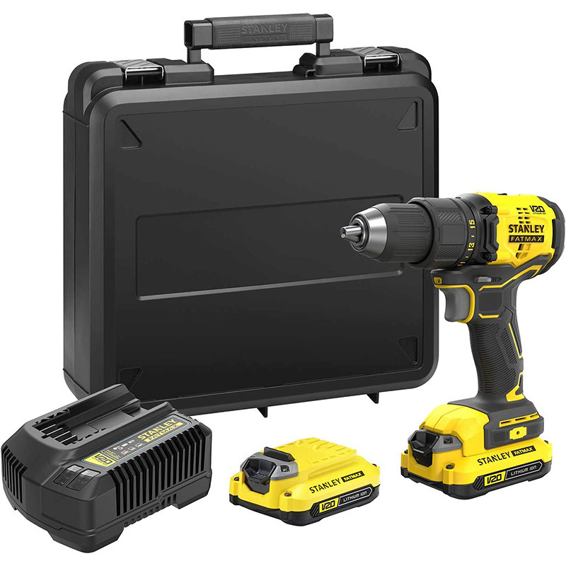 Stanley akutrell | 18V V20 Brushless Drill Driver - 2.0Ah Kit | SFMCD710D2K-QW | 18 V | 2.0 Ah | Lithium Ion