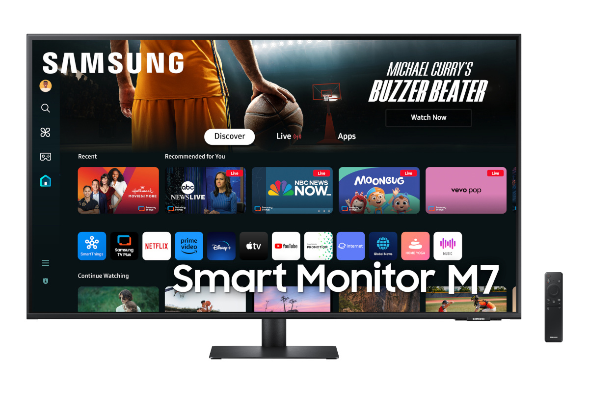Samsung monitor LS43DM702UUXDU 43" VA Smart Monitor 3840x2160/16:9/300cd/m2/4ms HDMI, USB