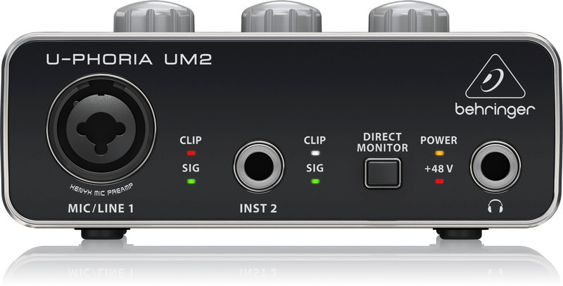 Behringer U-Phoria UM2 helikaart USB siinile