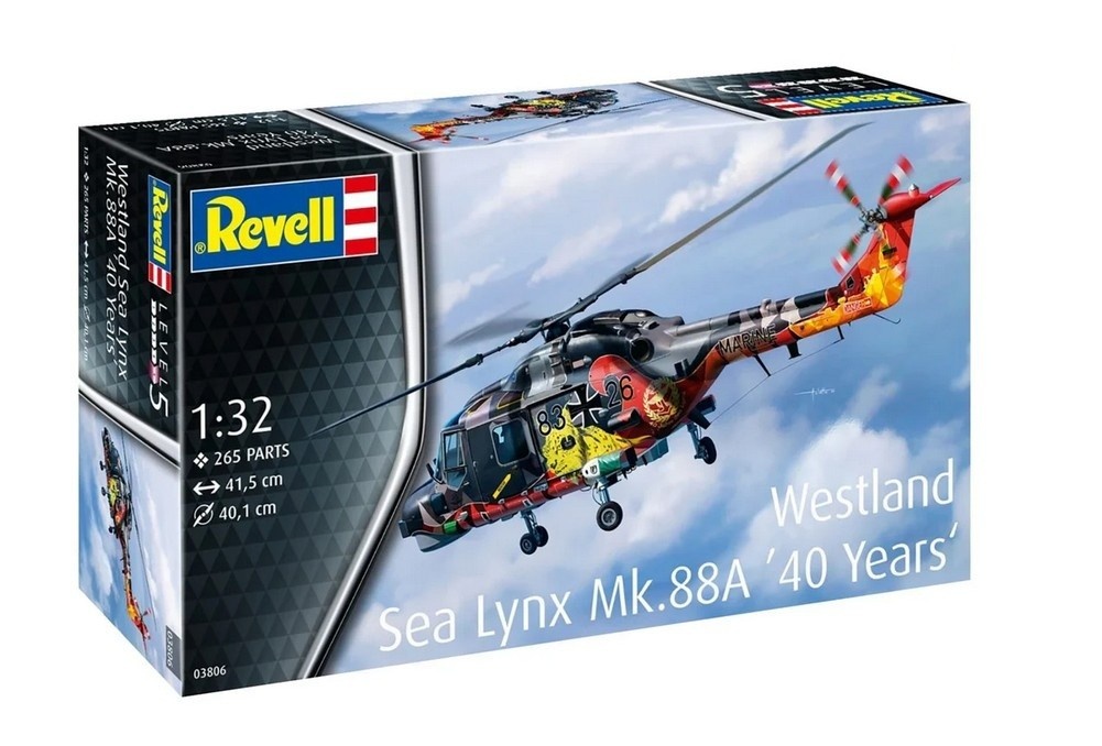 Revell Plastic model Helicopter Westland Lynx Spec Paint 1/32