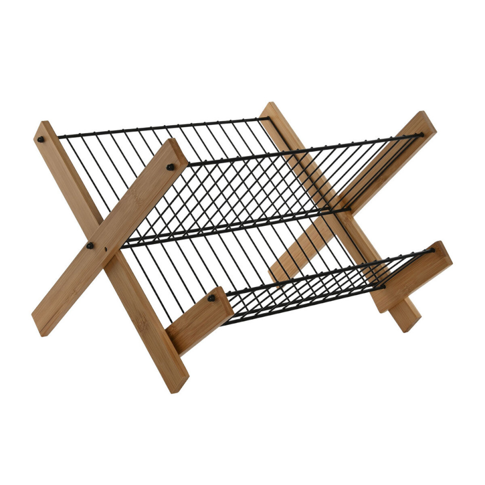 Home Esprit Köögi Kraanikausi Kuivatusrest must 39,5x38x27cm