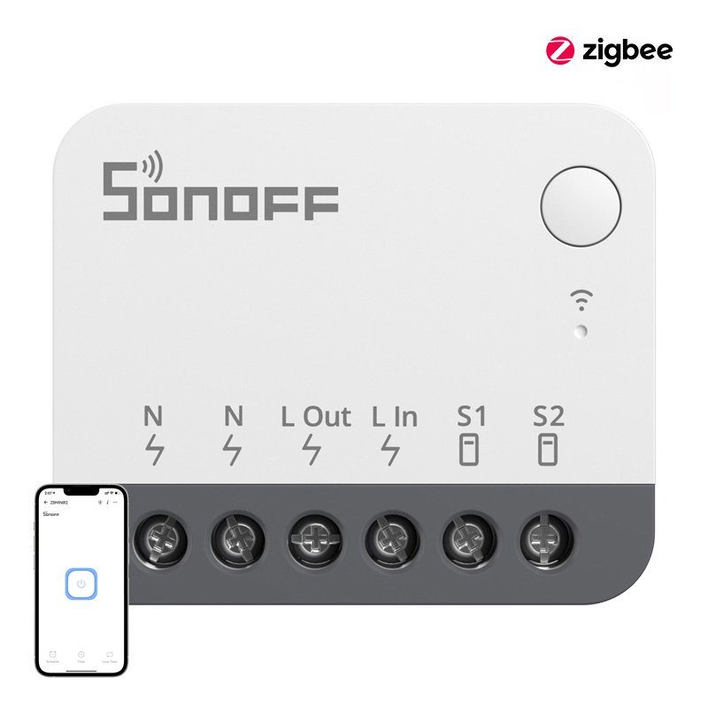 Sonoff nutikodu moodul ZBMINIR2 Smart ZigBee Mini Switch, valge