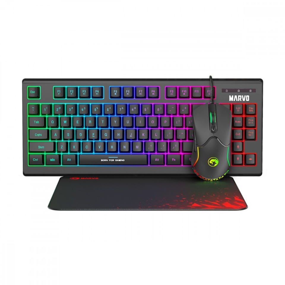 MARVO klaviatuur Gaming Set LOOT 3 0 must