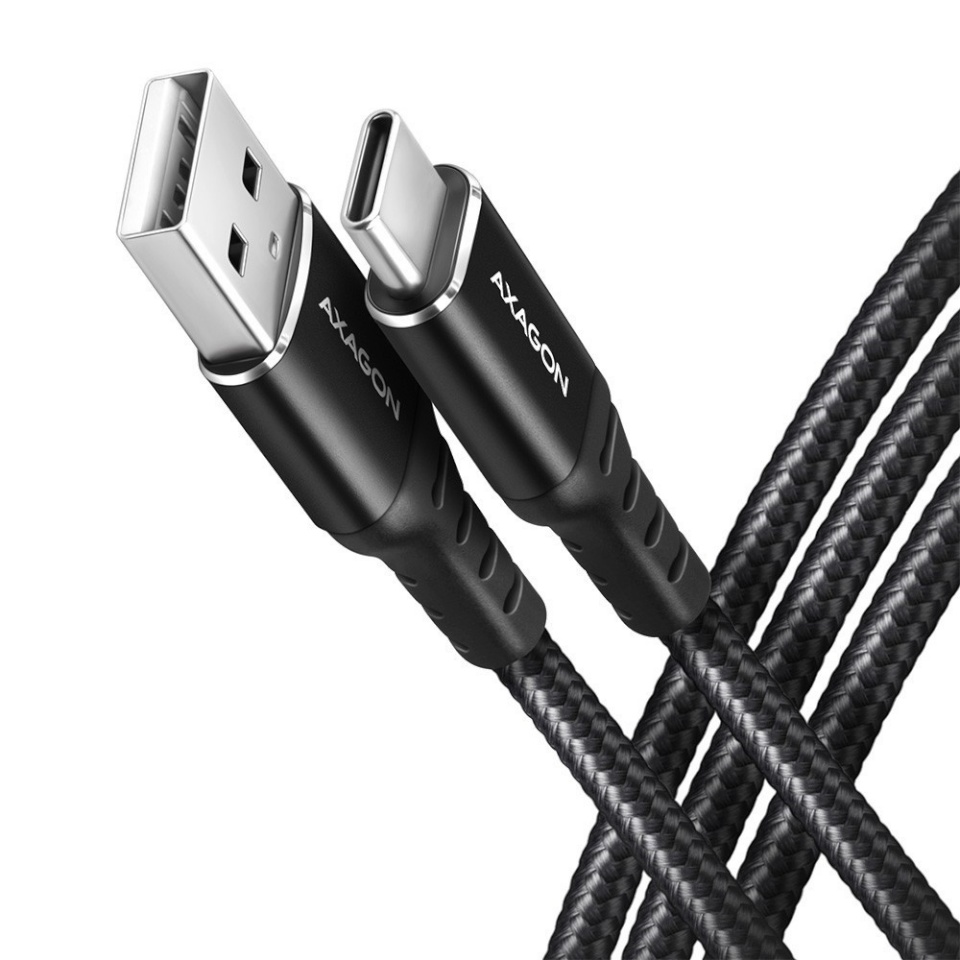 Axagon kaabel BUCM-AM20AB USB Type-C to USB Type-A, 2m, must