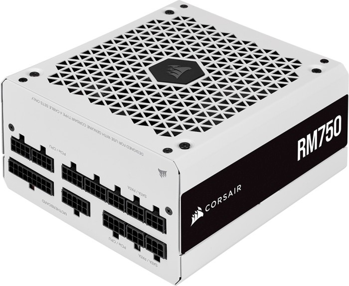 Corsair toiteplokk Corsair Fully Modular ATX PSU (EU) RM valge Series RM750 750 W, 80 PLUS kuldne certified