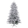 BGB Christmas Jõulupuu valge roheline PVC Metall Polüetüleen Lumine 210 cm