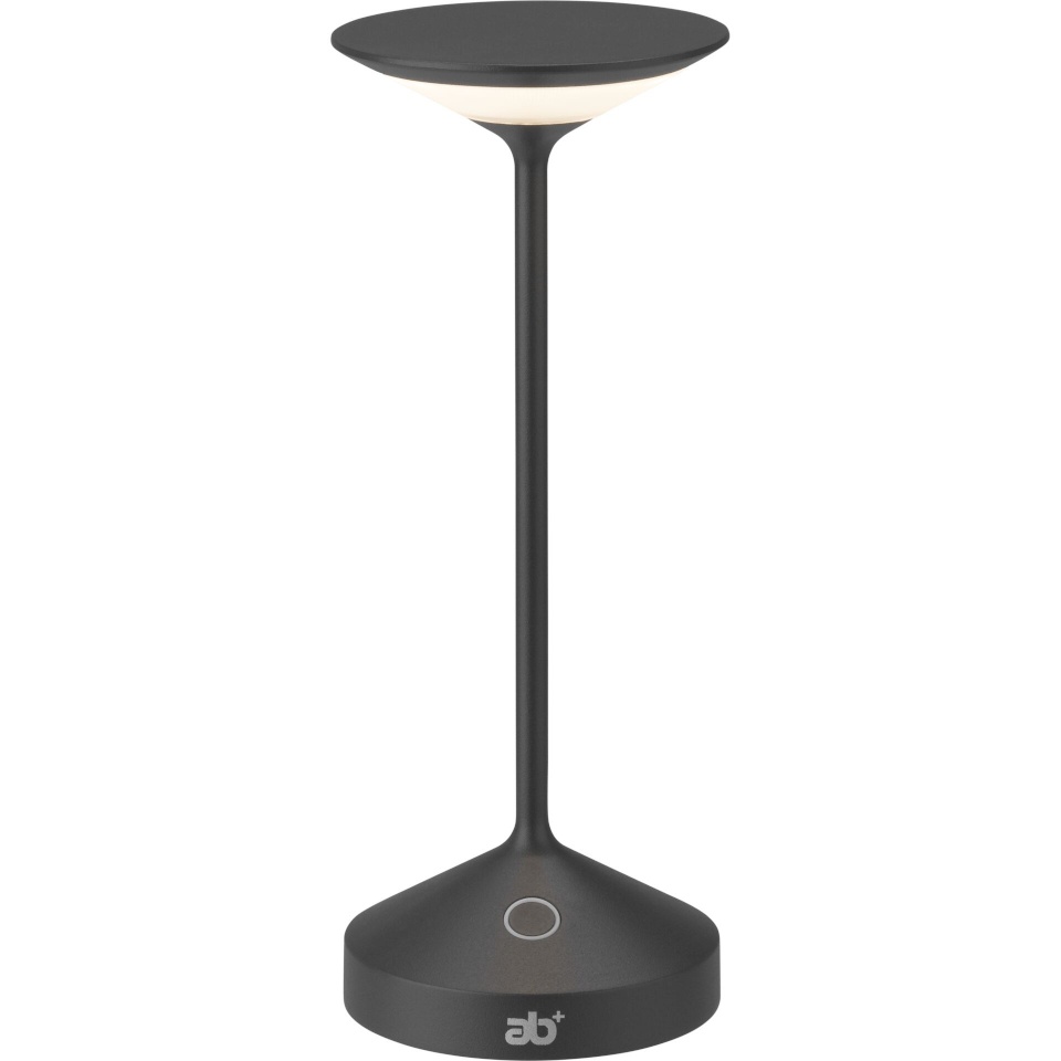 ab+ by Abert laualamp Tempo Mini Portable Table Lamp, Charcoal must