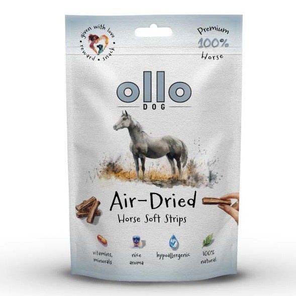 Ollo maius koerale Air-Dried Horse Strips, 80g