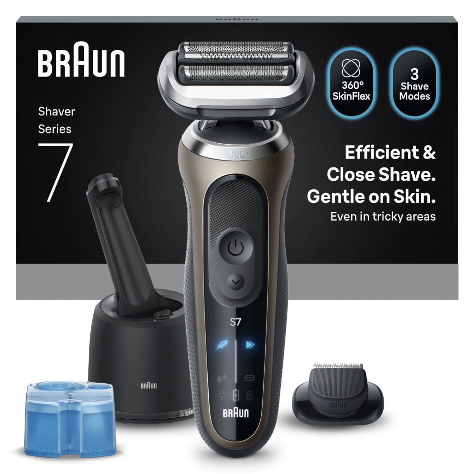Braun pardel Series 7, 72-C7200CC Wet & Dry Shaver with SmartCare Station, must