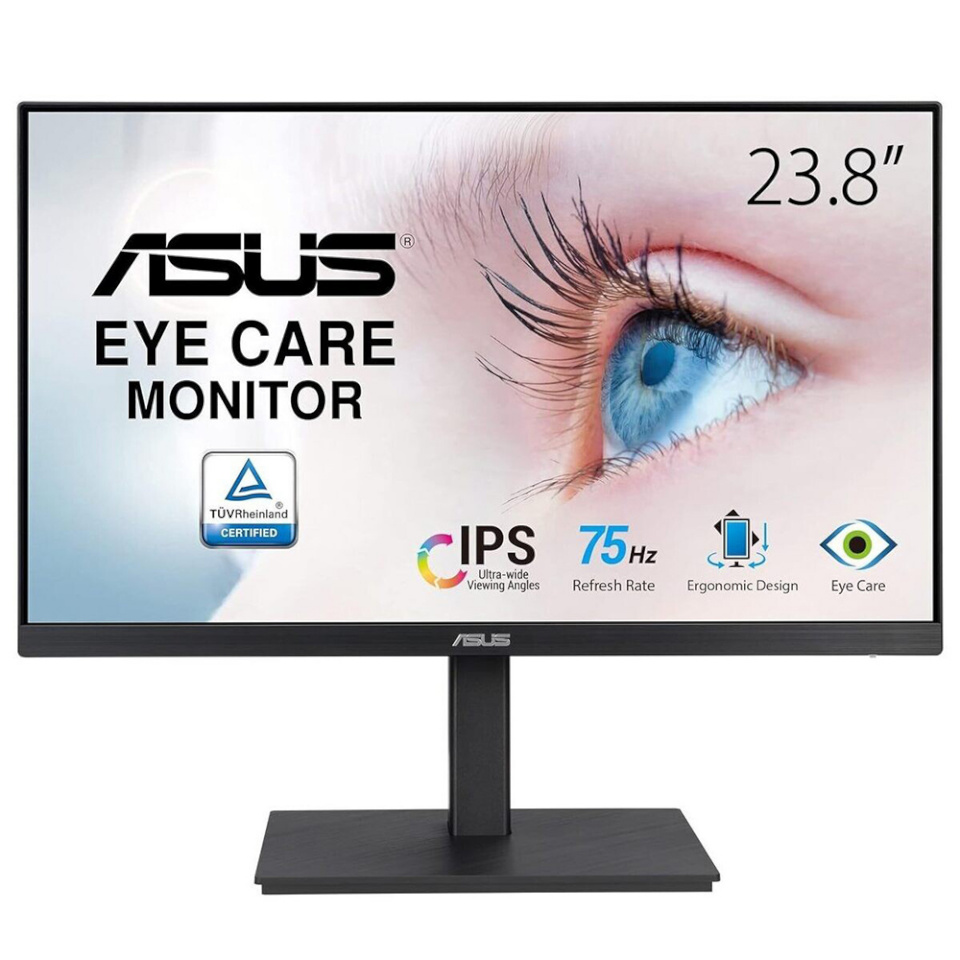 Asus monitor VA24EQSB Business Monitor - Höhenverstellung, Pivot, HDMI