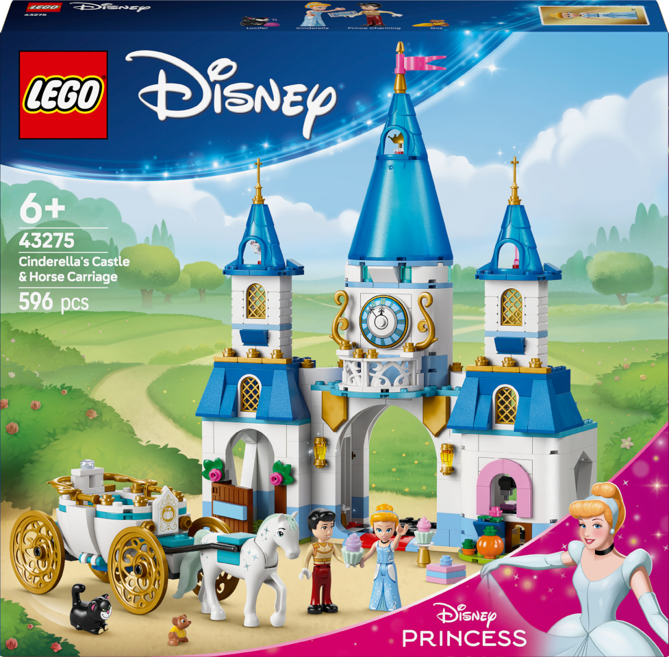 LEGO klotsid Disney 43275 - Cinderella's Castle & Horse Carriage
