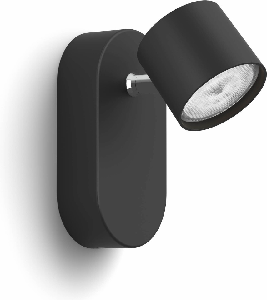 Philips STAR prožektor, must, 1 x 4,5 W, 2700 K