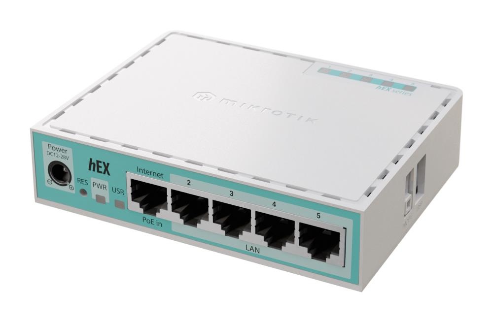 Mikrotik ruuter 10/100/1000m 5p Hex/e50ug