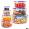 Max Home Hermeetiliselt Suletavate ja Virnastatavate Köögimahutite Komplakt 23x11x23cm 6tk