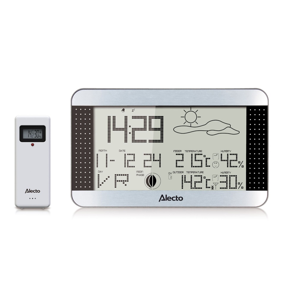 Alecto ilmajaam Alecto WS-1700 Wetterstation mit drahtlosem Außensensor