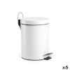 Confortime pedaaliga prügikast valge 5 L (6 Ühikut)