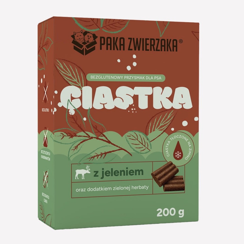 Paka Zwierzaka maius koerale Venison with Green Tea, 200g