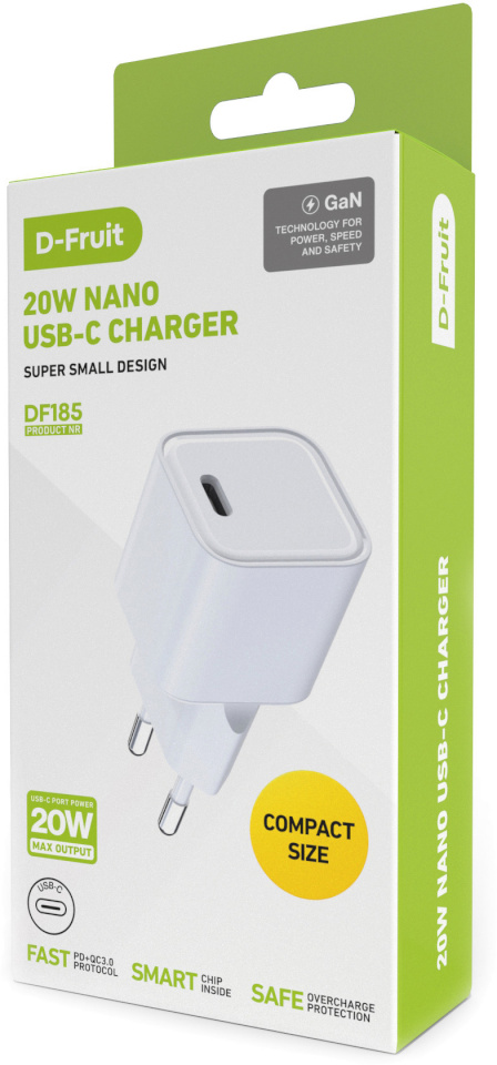D-Fruit laadija 20W Nano USB-C DF185