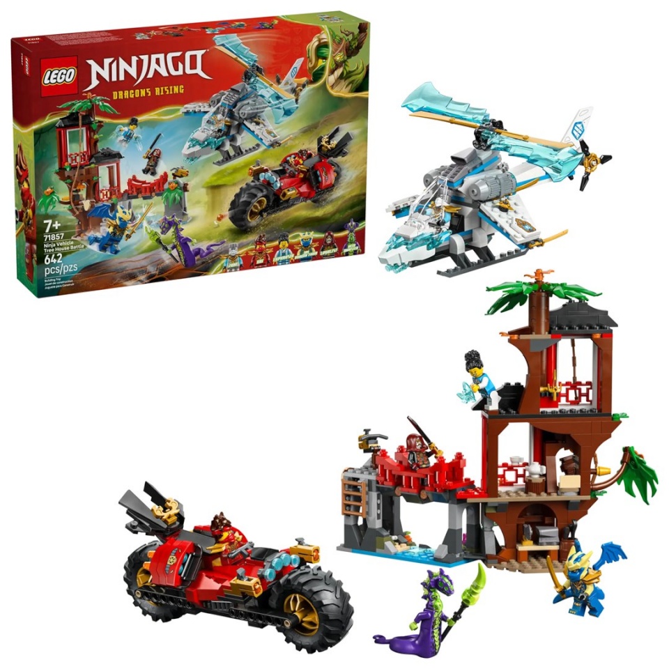 Lego klotsid NINJAGO 71857 Ninja Vehicle Tree House Battle