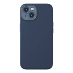 Baseus kaitsekest Liquid Silica Magnetic Case and Tempered Glass set iPhone 14 Plus sinine