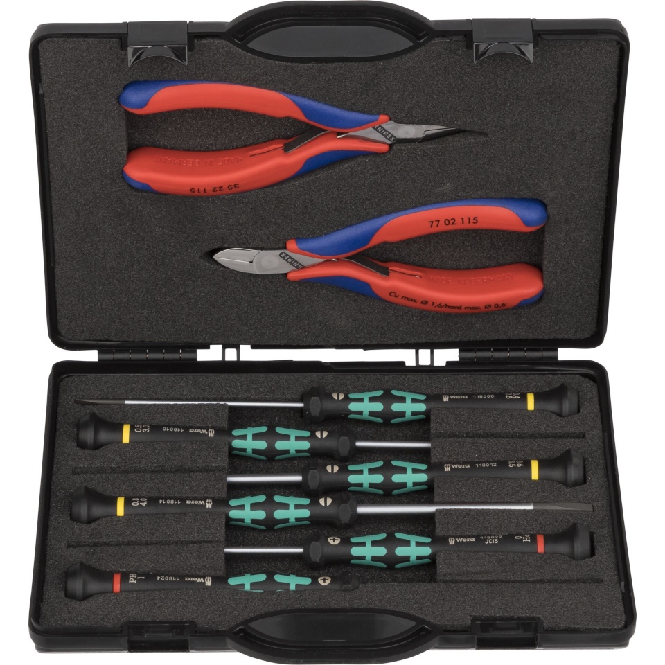 Knipex tööriistakomplekt Case for Electronics Pliers