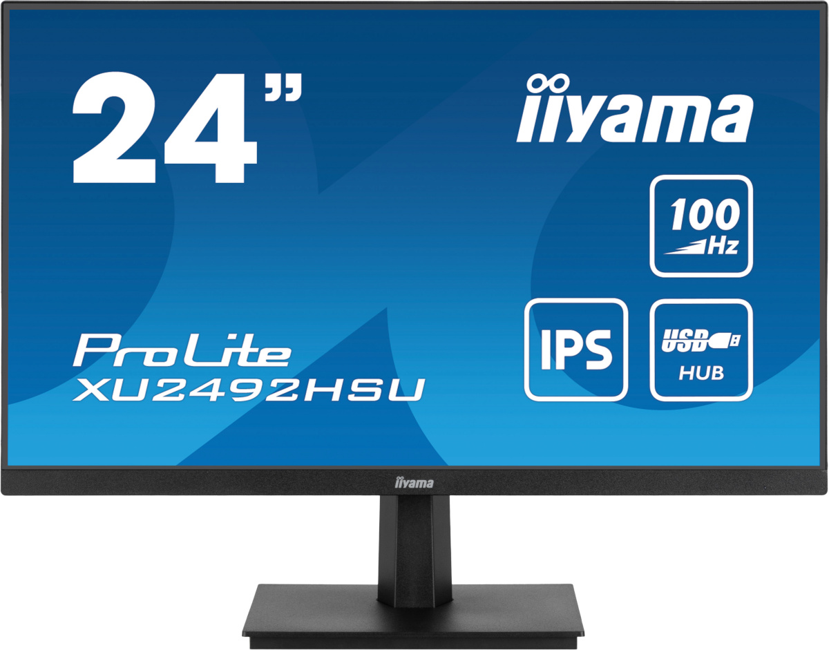 iiyama monitor 60.5cm (23.8") XU2492HSU-B6 16:9 HDMI+DP+4xUSB IPS Retail