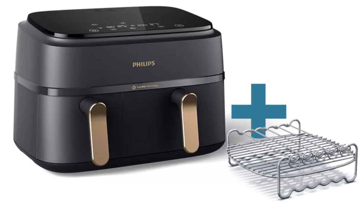 Philips kuumaõhufritüür NA352/04 Series 3000 Dual Basket Airfryer, must