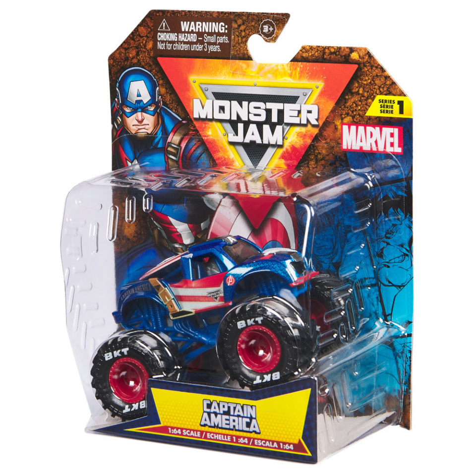 MONSTER JAM 1:64 off-road vehicle Marvel, assort, 6069960
