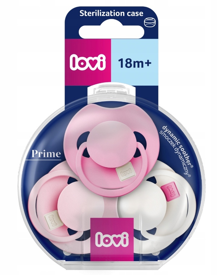 Lovi Prime silikoonist dünaamiline lutt, Peony Pink, 18+ kuud, 3 tk, 34/456