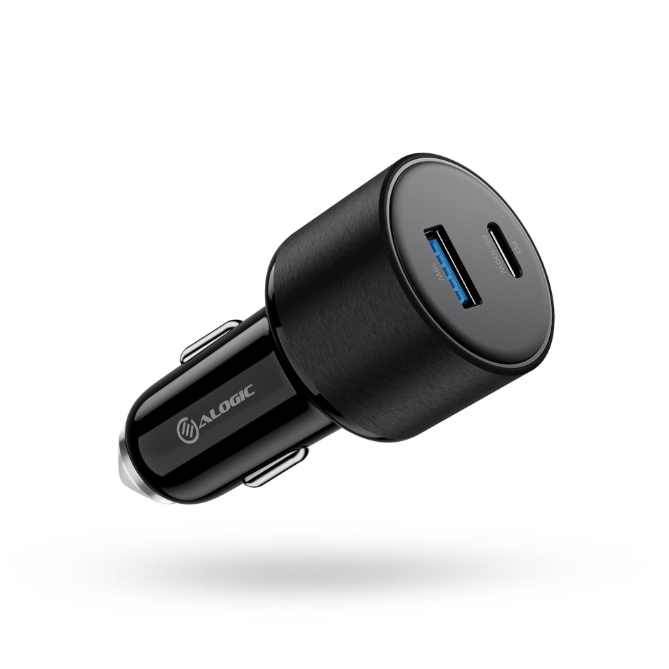 ALOGIC laadija Rapid Power 100W USB-C PD 2-in-1 Fast Car Charger must