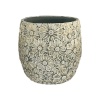 H4Y lillepott SUNNY DAISY D35.5xH33cm, valge/hall