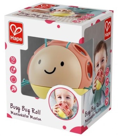Hape beebimänguasi Busy Bug Roll-FSC, E8522B