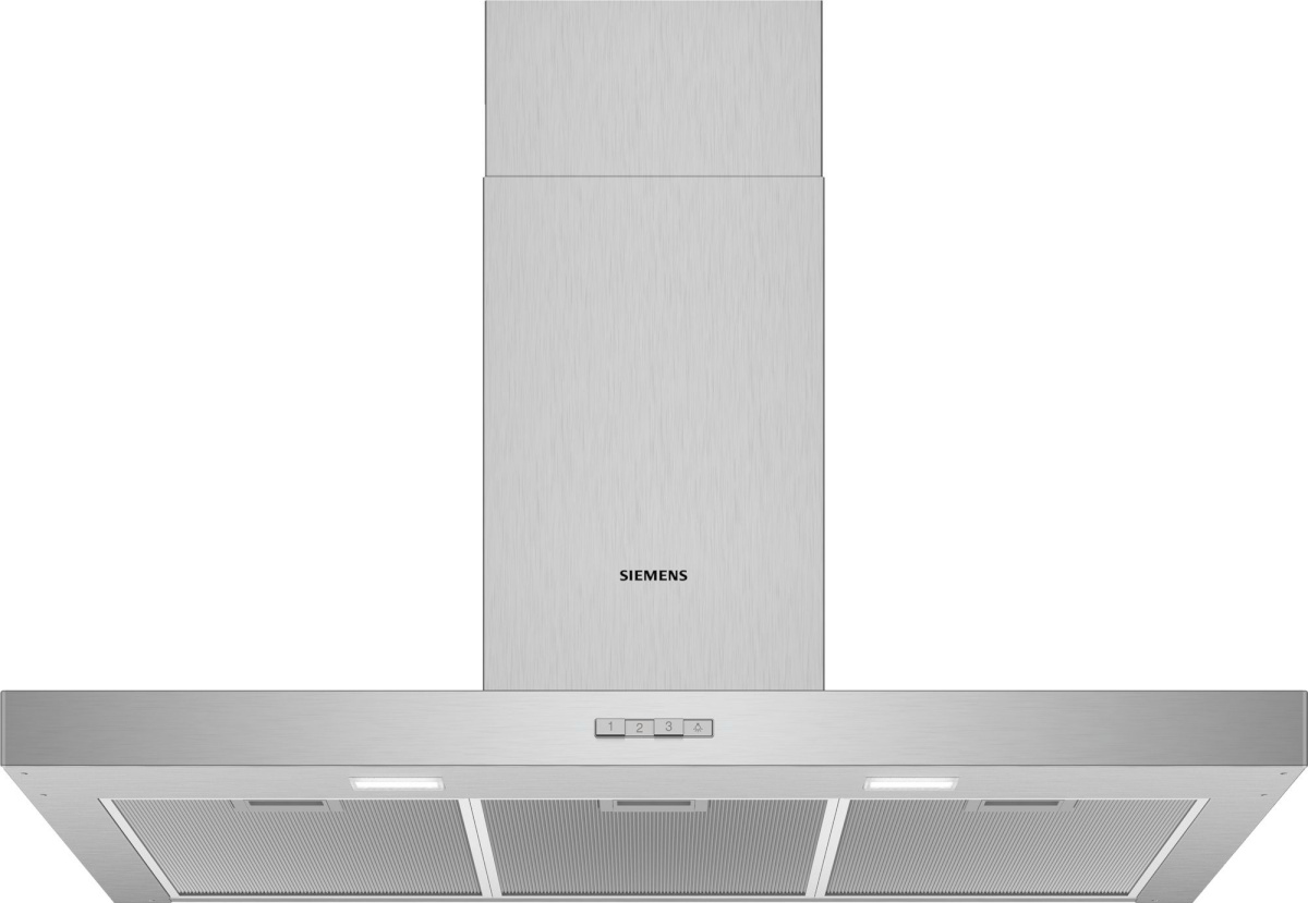 Siemens seinale paigaldatav õhupuhasti LC94BBC50 iQ100, roostevaba teras, 90 cm