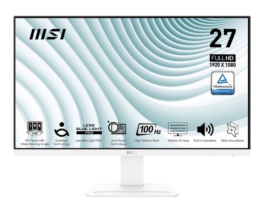 MSI monitor PRO MP273AW 27 cali LED/FHD/Flat/100Hz/valge
