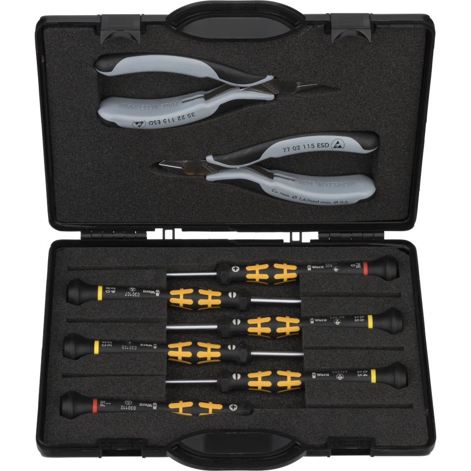 Knipex tööriistakomplekt Case for Electronics Pliers ESD