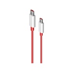 OnePlus SUPERVOOC Type-C to Type C Cable Charging / data transfer, punane, 1 m