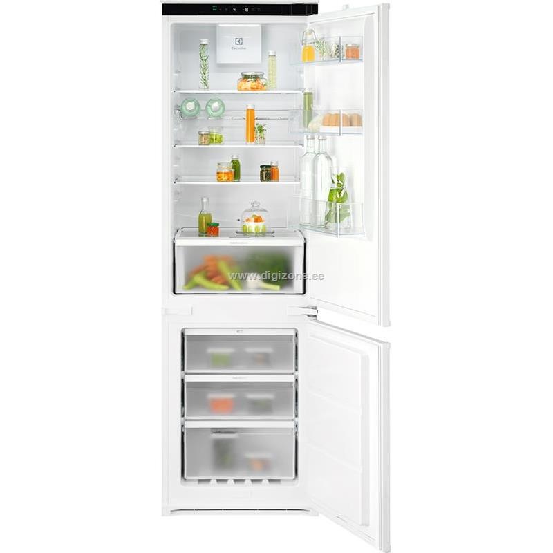 Electrolux integreeritav külmik E7TNGE18S Series 700 Built-In Refrigerator, No Frost, 178cm, 256L, valge