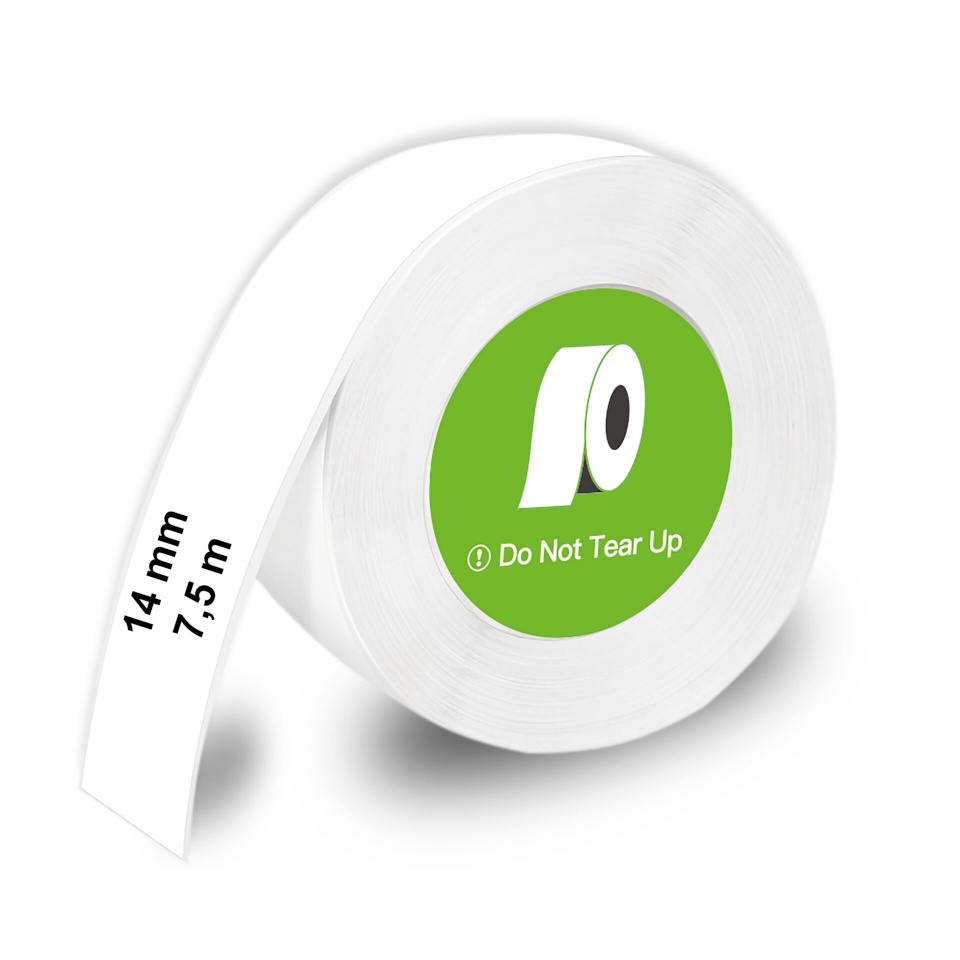 OLYMPIA etikett Olympia Endlos Etikettenrolle 14mm x 7,5 m valge