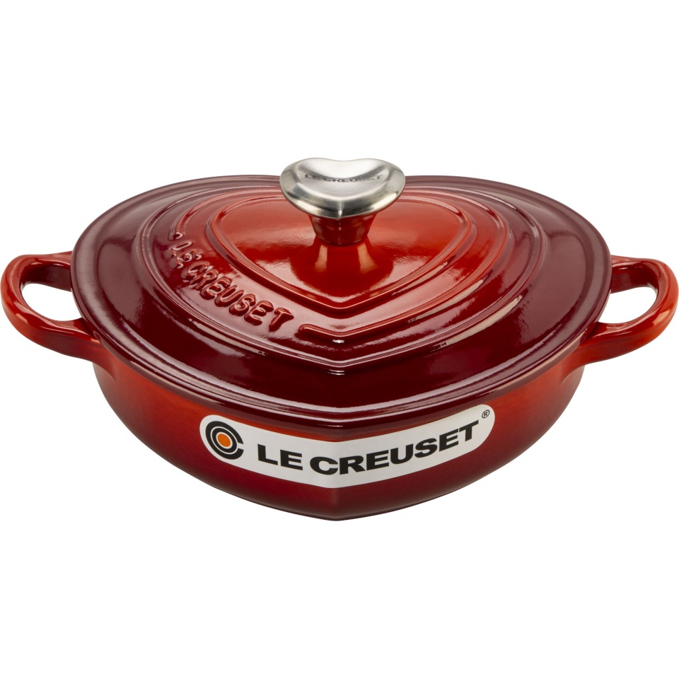 Le Creuset malmist kastrul Gourmet Professional Pot Heart, 20cm, Cherry Red, punane