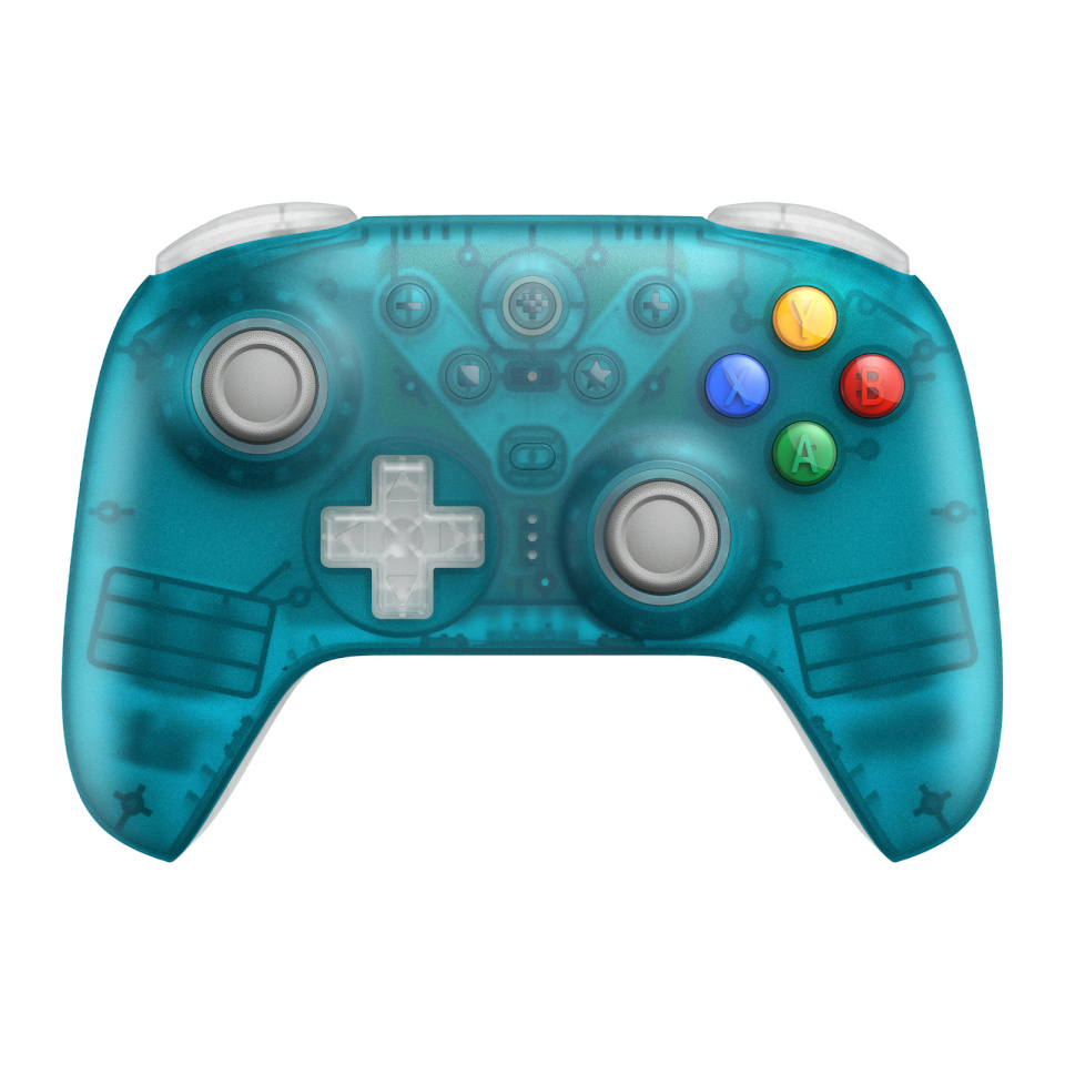 8BitDo Ultimate 2 juhtmevaba 2.4G mängupult, läbipaistev sinine