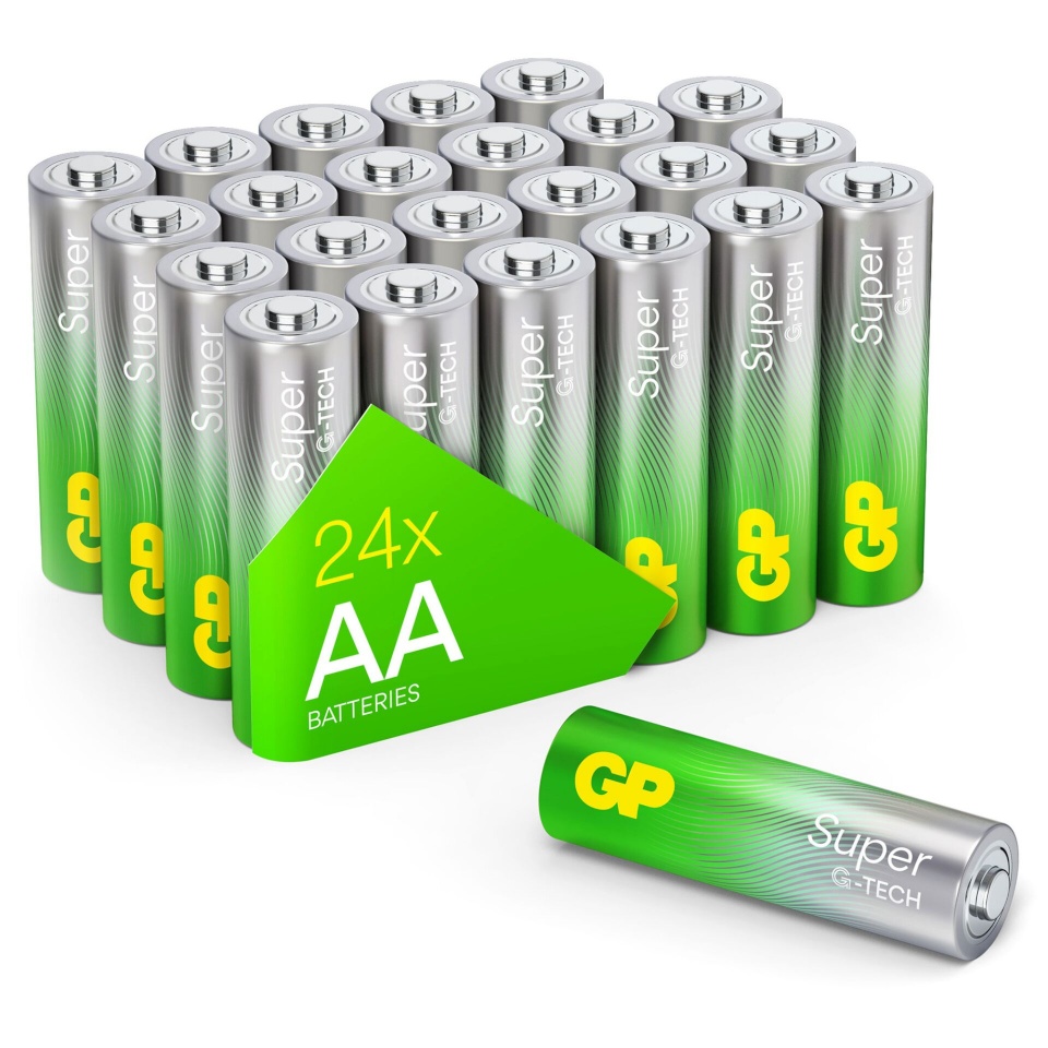 Gp Batteries patarei 1x24 Super Alkaline AA 1,5V battery Packs 03015AETA-B24
