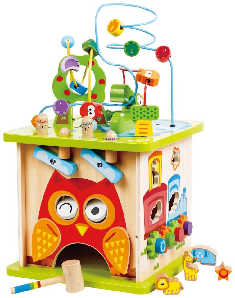 Hape värviline mängukuubik Metsaloom, E8341