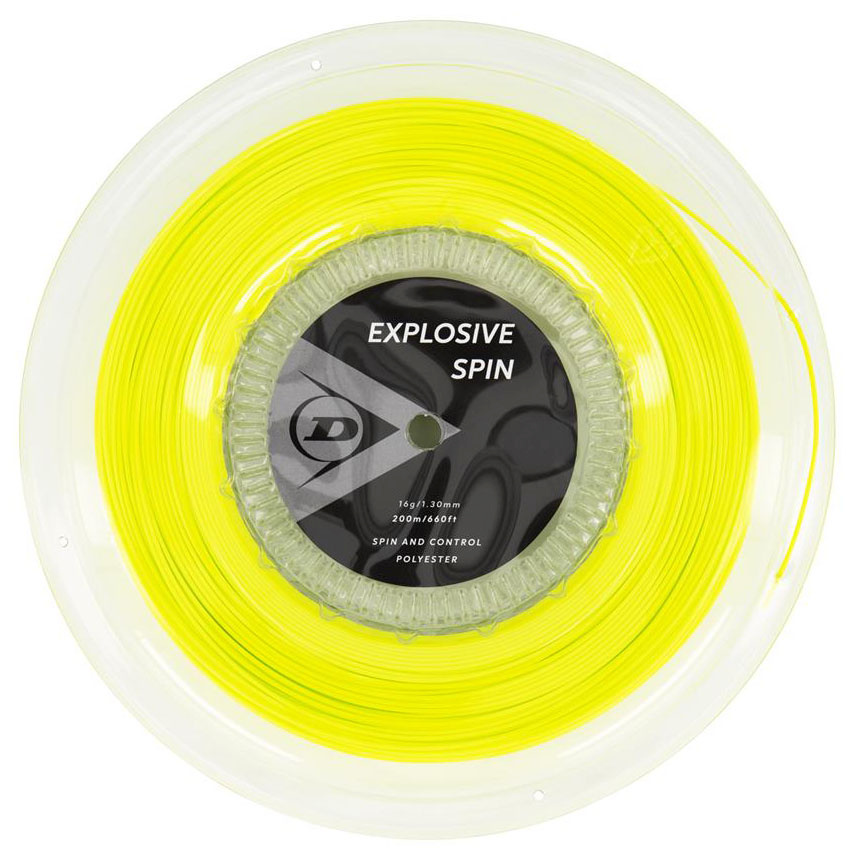 Dunlop tennisereketi keeled EXPLOSIVE SPIN 1,30mm 200m PE monofilament hexagonal kollane