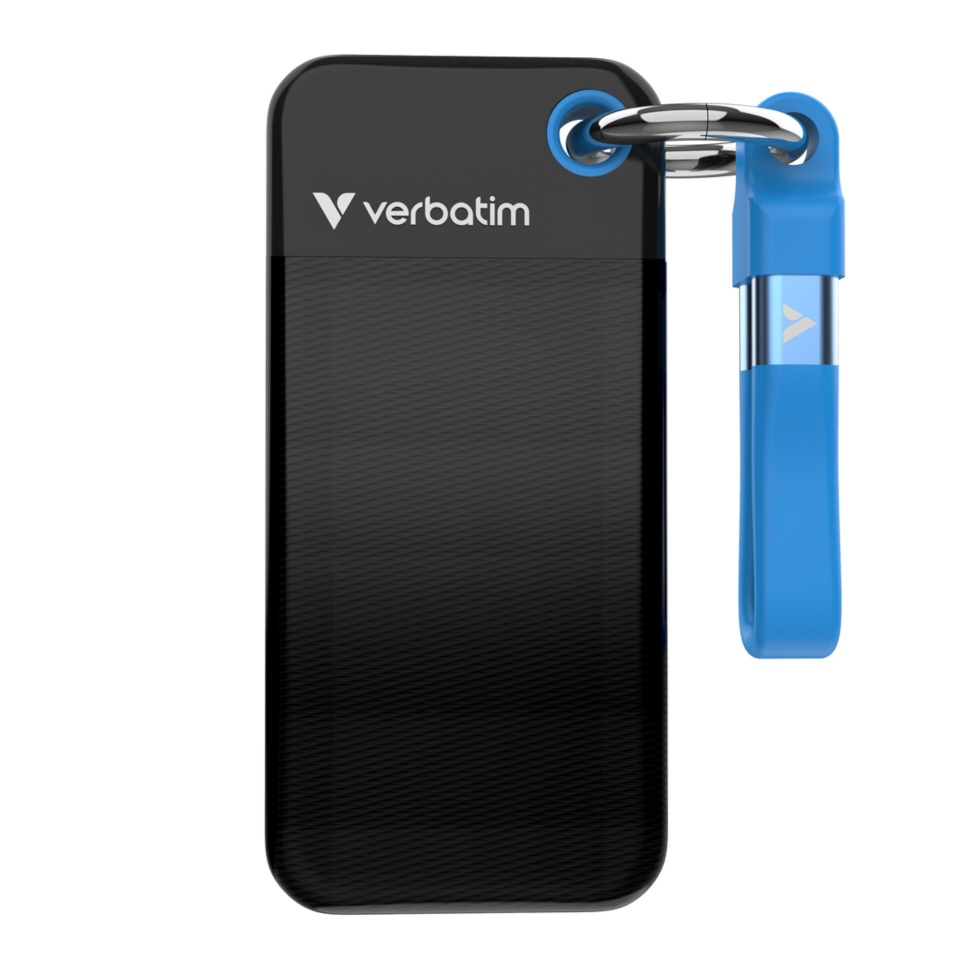 Verbatim kõvaketas Pocket SSD USB 3.2 2TB must/sinine 32195