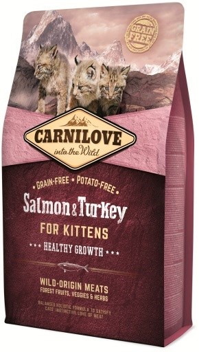 Carnilove kuivtoit kassile Cat Salmon & Turkey For Kittens, 6kg